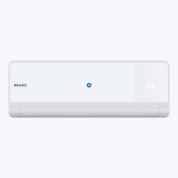 BTU 115V Window-Mounted Air Conditioner with Remote Control White